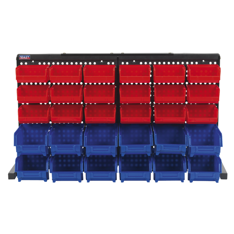 Sealey Bench Mounting Bin Storage System with 30 Bins TPS1218