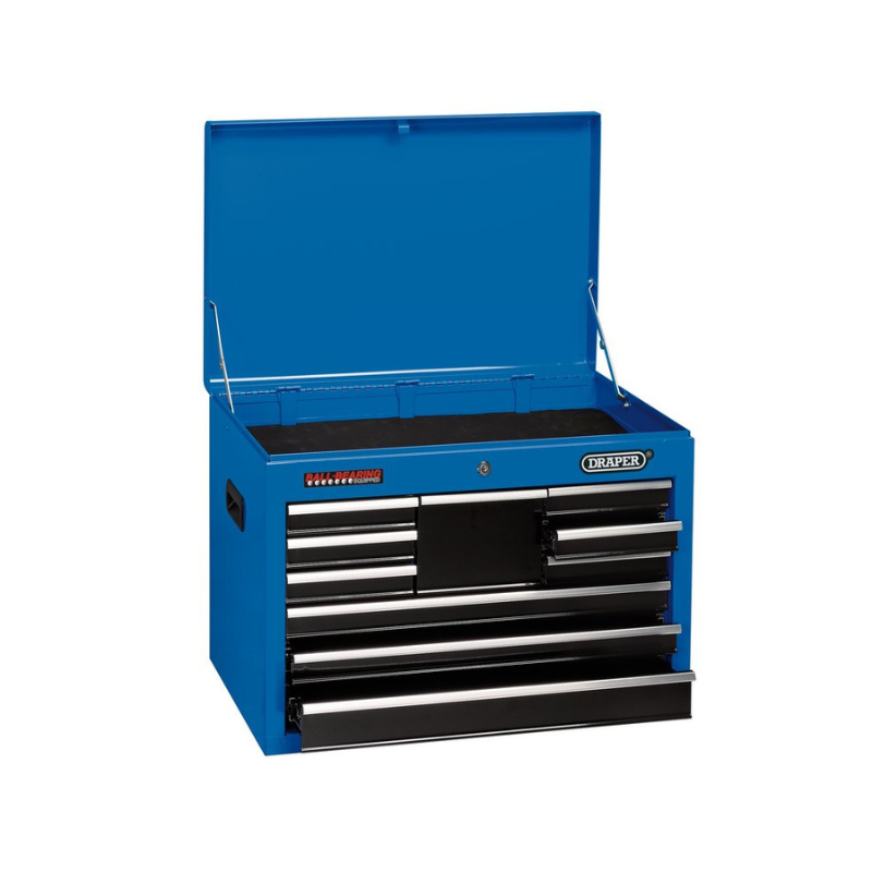 Draper Tool Chest, 10 Drawer, 26", Blue 14937