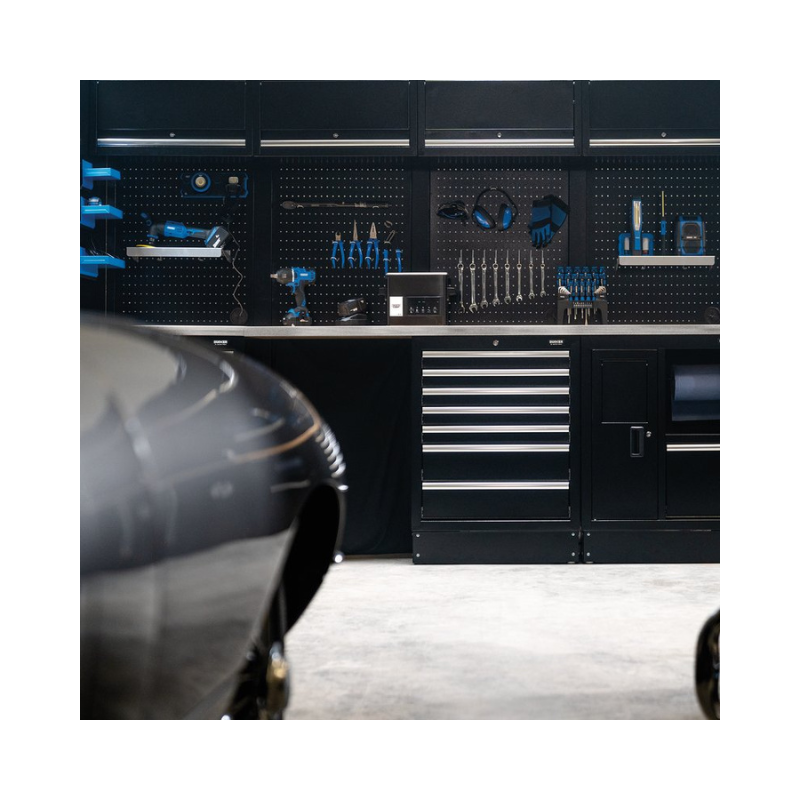 BUNKER 25 Piece Modular Storage Combo with Sink and Stainless Steel Worktop, 4915mm 04391