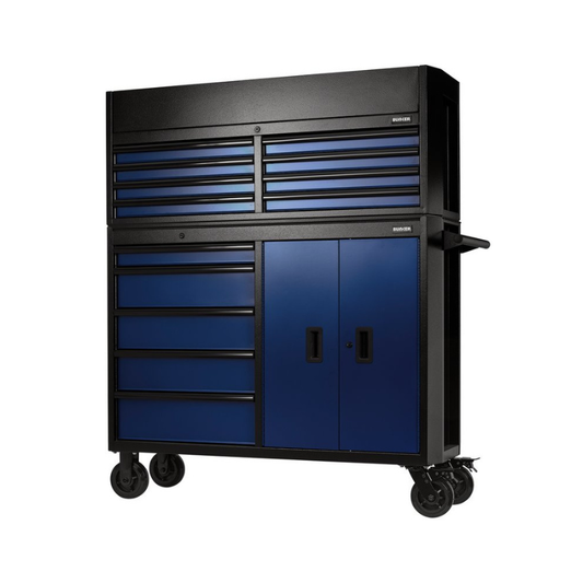 BUNKER® 13 Drawer Combined Roller Cabinet and Tool Chest, 52", Blue 24254