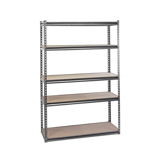 Draper Expert Heavy Duty Steel Shelving Unit, 5 Shelves, L1220 x W450 x H1830mm 21663