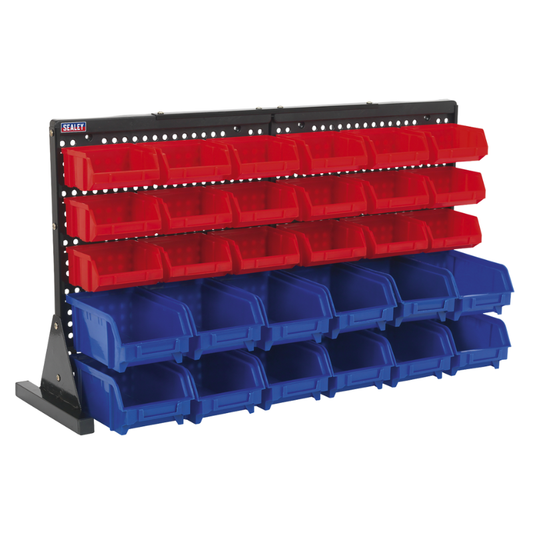 Sealey Bench Mounting Bin Storage System with 30 Bins TPS1218