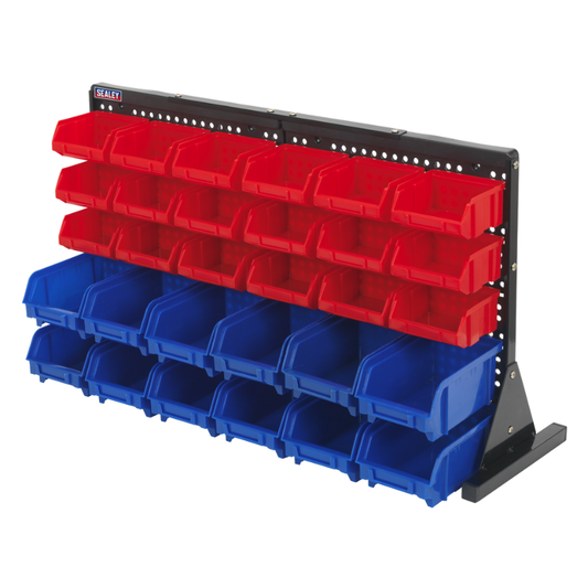 Sealey Bench Mounting Bin Storage System with 30 Bins TPS1218