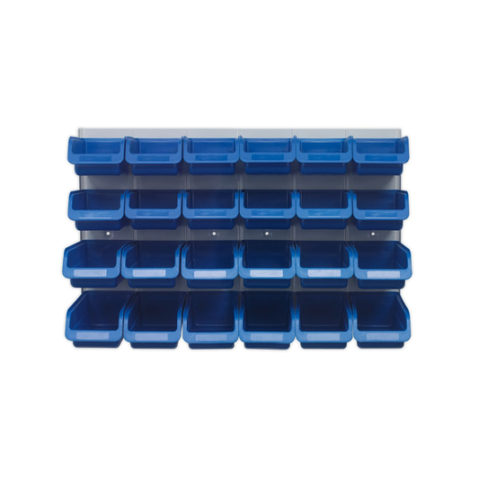 Sealey Bin & Panel Combination 24 Bins - Blue TPS131