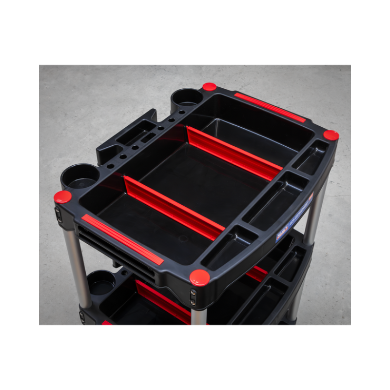 Sealey Composite Workshop Trolley with Parts Storage 3-Level CX313
