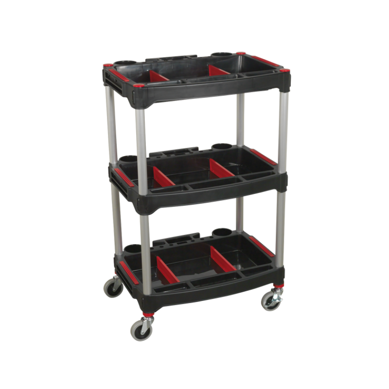 Sealey Composite Workshop Trolley with Parts Storage 3-Level CX313