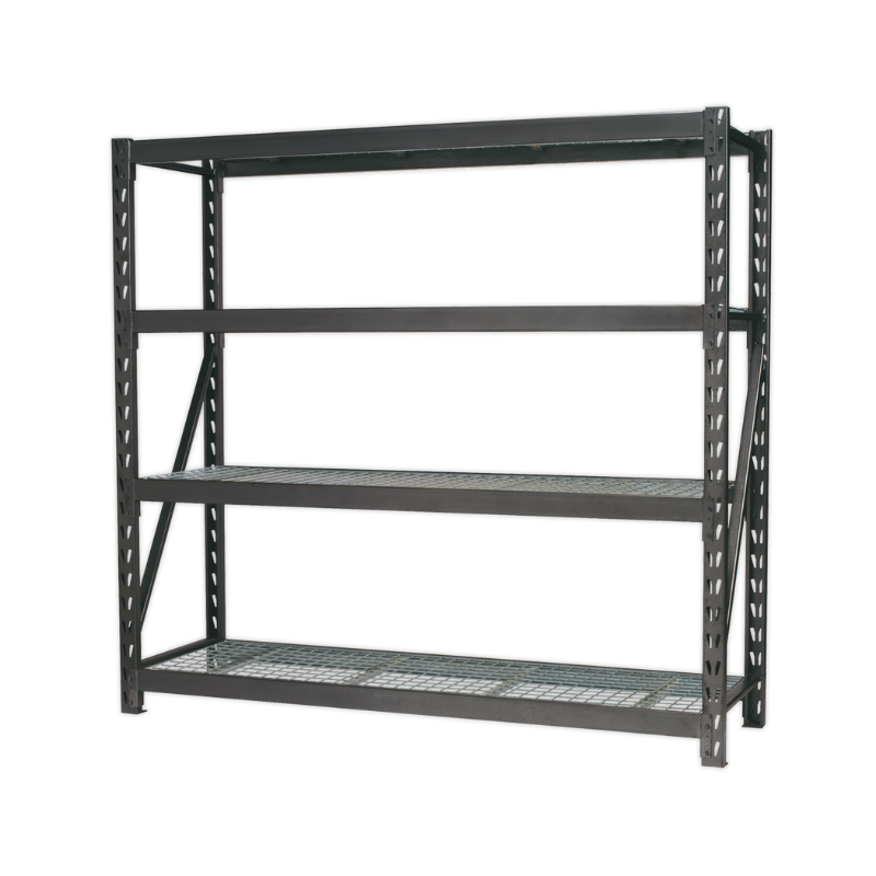 Sealey Heavy-Duty Racking Unit with 4 Mesh Shelves 640kg Capacity Per Level AP6572
