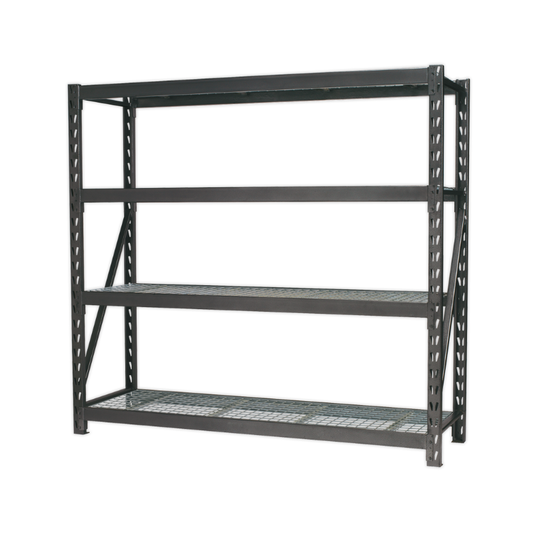 Sealey Heavy-Duty Racking Unit with 4 Mesh Shelves 640kg Capacity Per Level AP6572