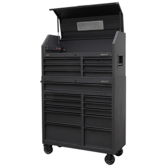 Superline PRO® Tool Chest Combination with 17 Soft Close Drawers & Power Bar AP41BESTACK