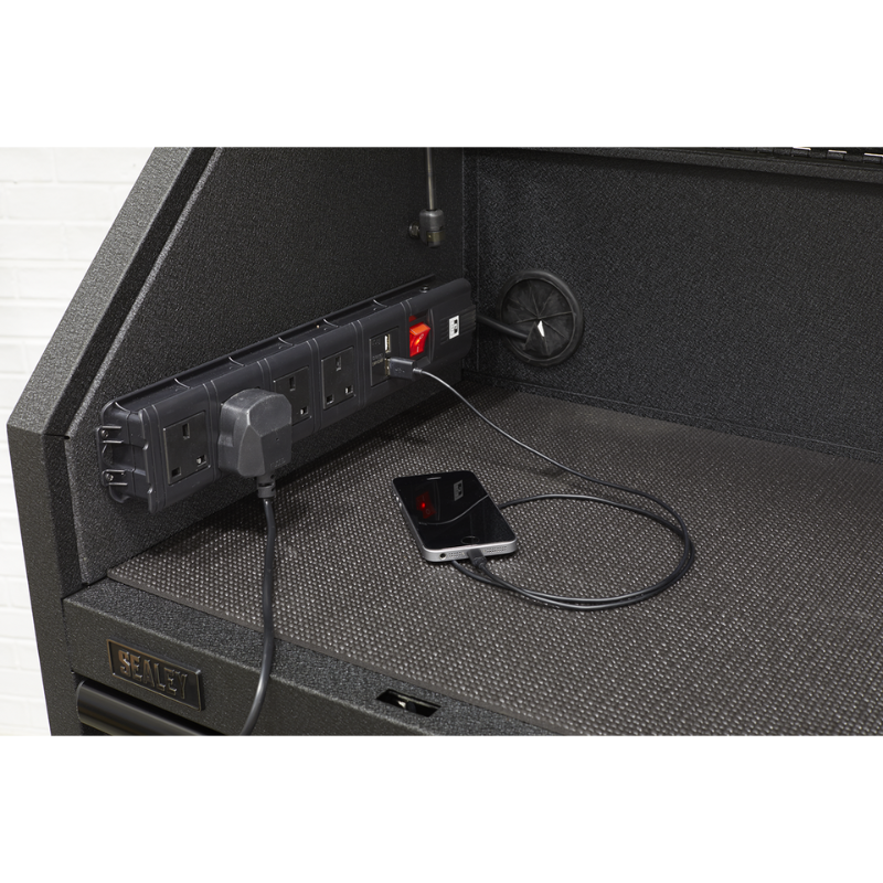 Superline PRO® Tool Chest Combination with 17 Soft Close Drawers & Power Bar AP41BESTACK